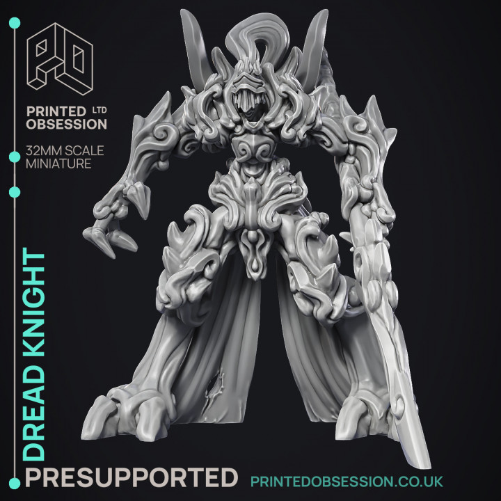 Dread Knight - Large Monster - PRESUPPORTED - Hell Hath No Fury - 32mm Scale image