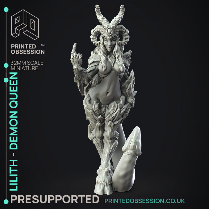 Lilith - Demon Boss - PRESUPPORTED - Hell Hath No Fury - Scale 32mm image
