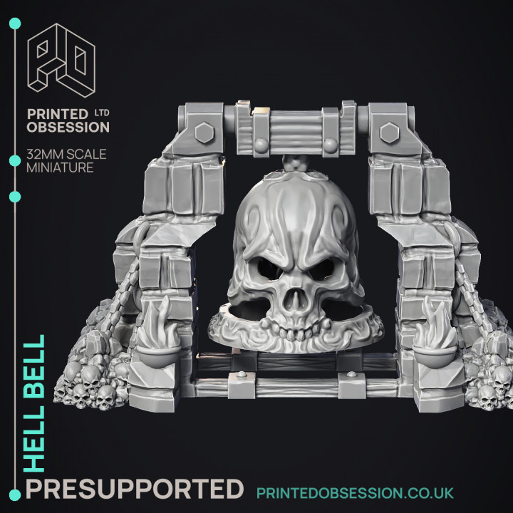 Hell Bell - Scenery - PRESUPPORTED - Hell Hath No Fury - 32mm scale image