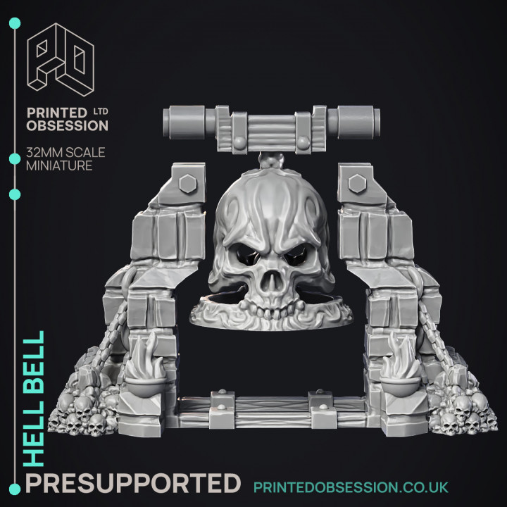 Hell Bell - Scenery - PRESUPPORTED - Hell Hath No Fury - 32mm scale image