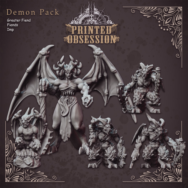 Demon Pack - Mixed Fiends - Hell Hath No Fury - 32mm Scale image