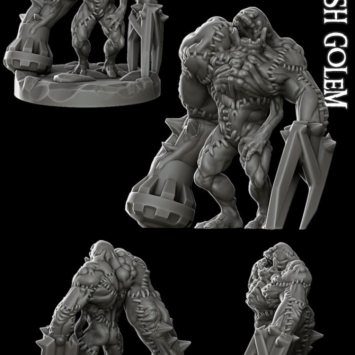 3D Printable Flesh Golem by RocketPigGames