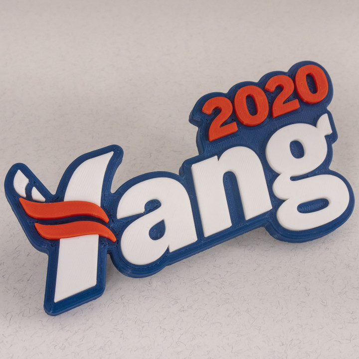 Andrew Yang 2020 Logo Fridge Magnet 6" image