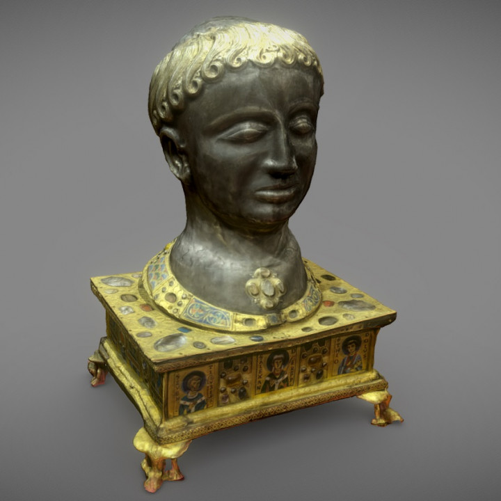 Reliquary head of the pope Alexandre image
