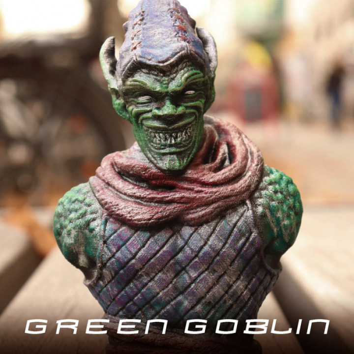 Green Goblin from the Spiderman Comics (support free bust) image