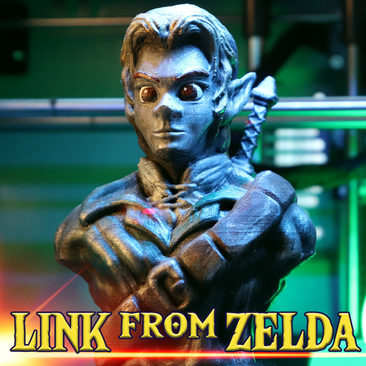 "Link" from the videogame "Zelda" (support free bust) image