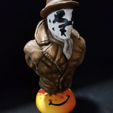 Picture of print of Rorschach from "Watchmen" (support free)