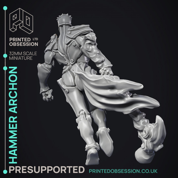 Hammer Archon - Celestial Construct - PRESUPPORTED - Heaven Hath No fury - 32 mm scale image