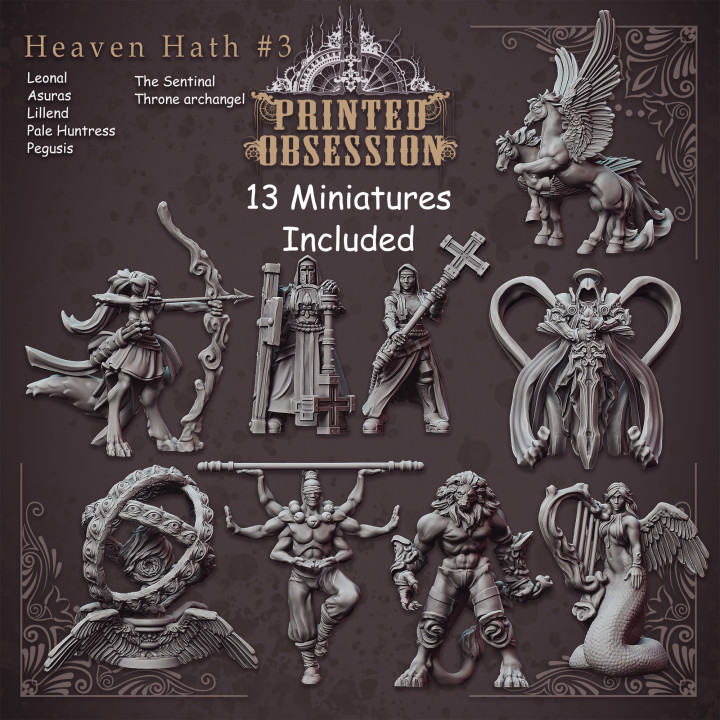 Heaven Hath No Fury - Pack 3 - 32 mm scale miniatures [Pre-supported] image