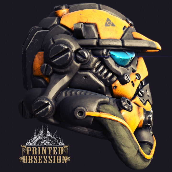 Cyberpunked Stromtrooper helm - storm trooper competition image