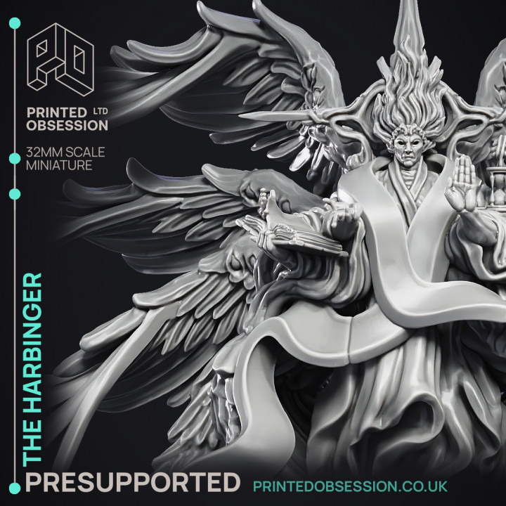 The Harbinger - High archon - Large Model - Heaven Hath No Fury - PRESUPPORTED - 32 mm scale image