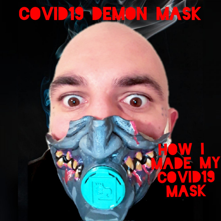 covid demon mask image