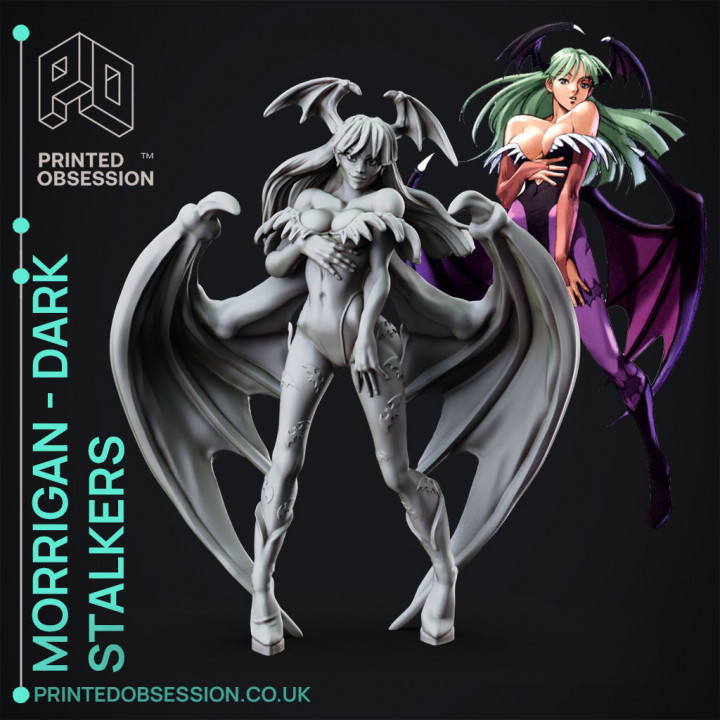 Morrigan - DarkStalkers - 30cm Model - Printed Obsession image