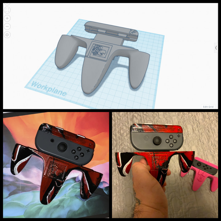 Nintendo Switch N64 joy-con grip image