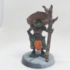 Picture of print of Frogfolk girl mage