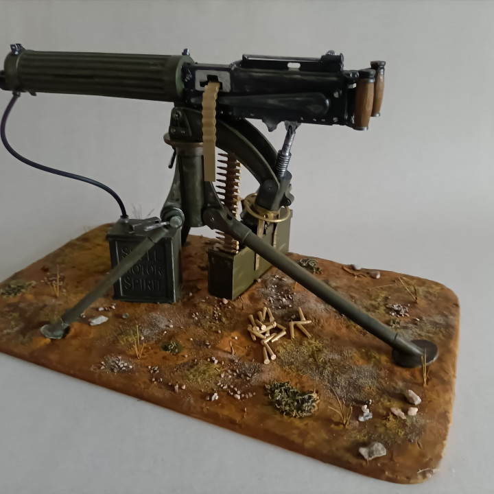 3D Print of Vickers-Maxim Machine Gun - scale 1/4 by Knipmes