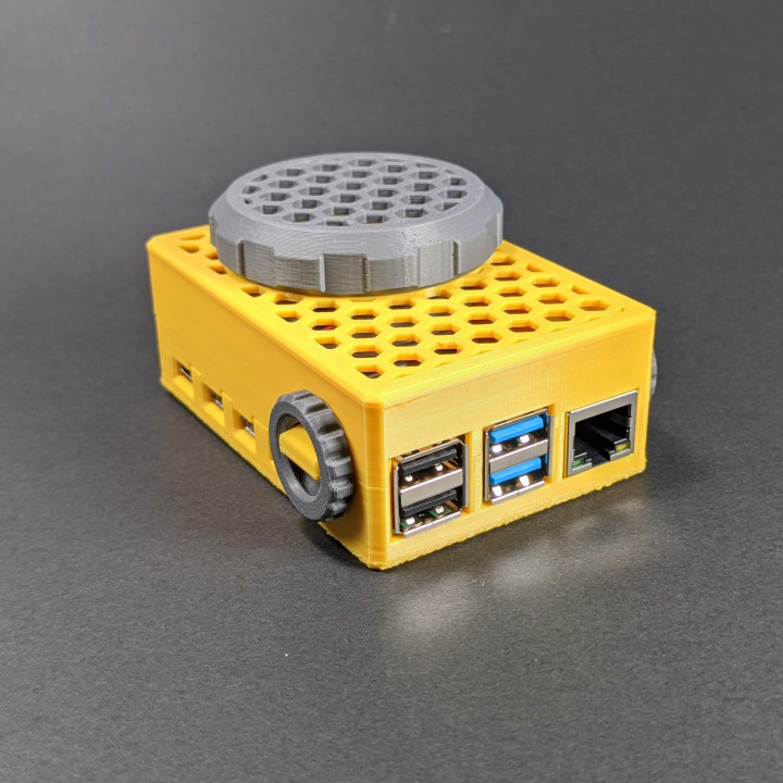 3d Printable Pi4b Hex Breezy Case By Clockspring