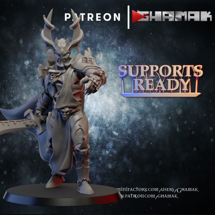 Dark Elf Dragon Rider | 3D Printed Miniature | GHAMAK | 28mm 2024 / 32mm Miniature, D&D