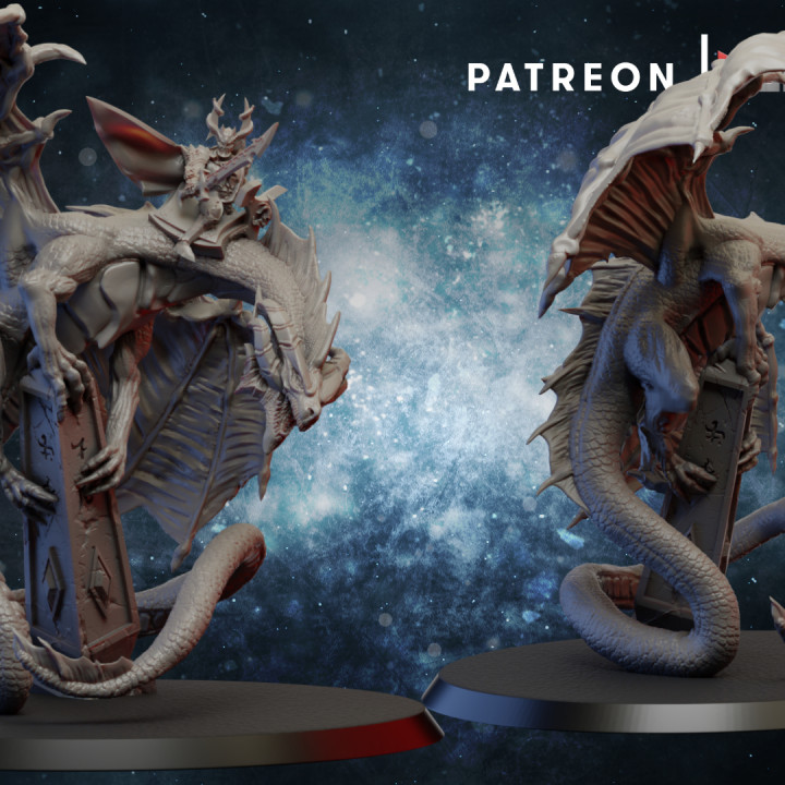 Dark Elf Dragon on sale Rider | 3D Printed Miniature | GHAMAK | 28mm / 32mm Miniature, D&D