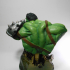 Wicked Marvel Hulk 3d Bust: Avengers STL ready for printing print image