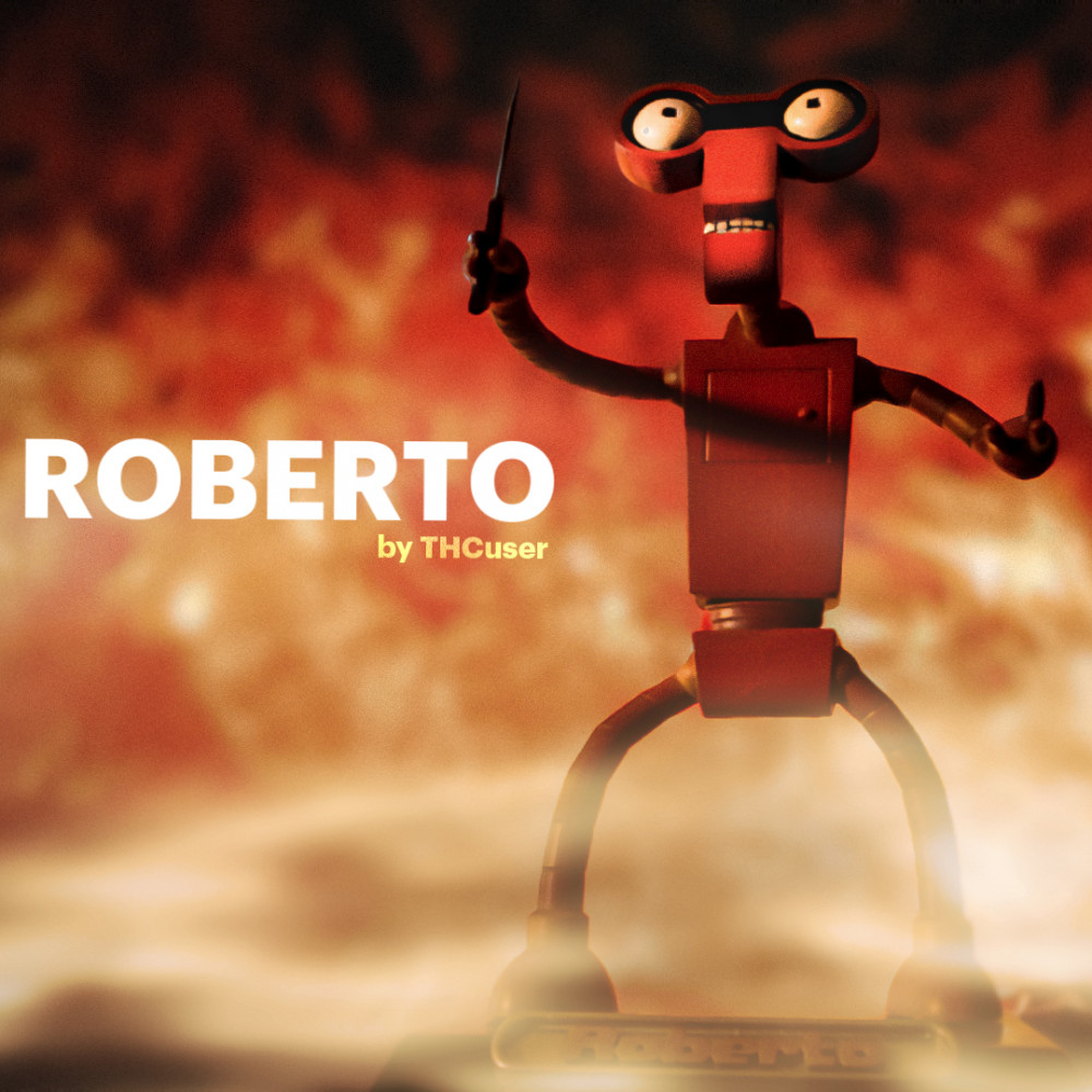 3D Printable Roberto Futurama by THCuser, image size:1000x1000