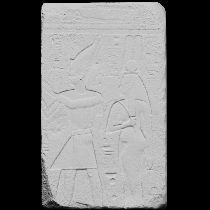 Relief of King Osorkon and his wife image