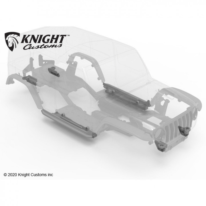 3D Printable VS410 Pro JL body Mount set by Knight Customs