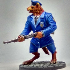 Picture of print of Rufus - Gnoll Policeman