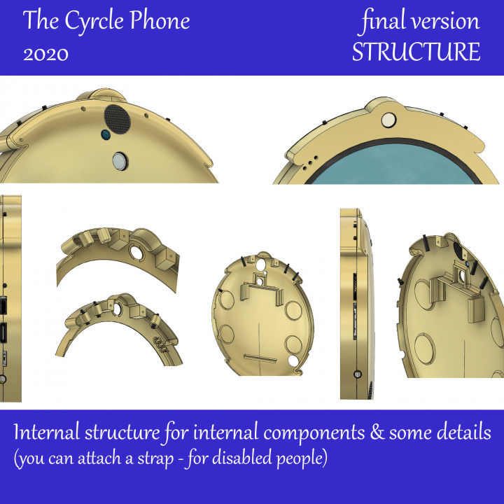 The Cyrcle Phone - designs and internal structure image
