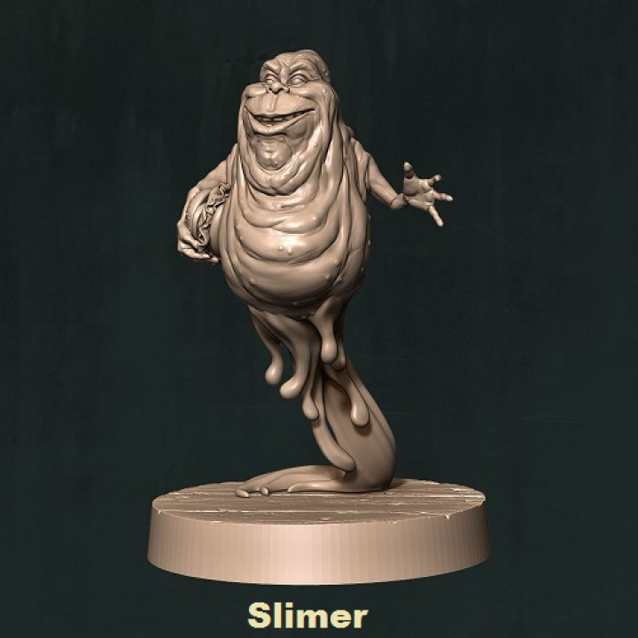 Slimer with hamburger pre-supported fanart image