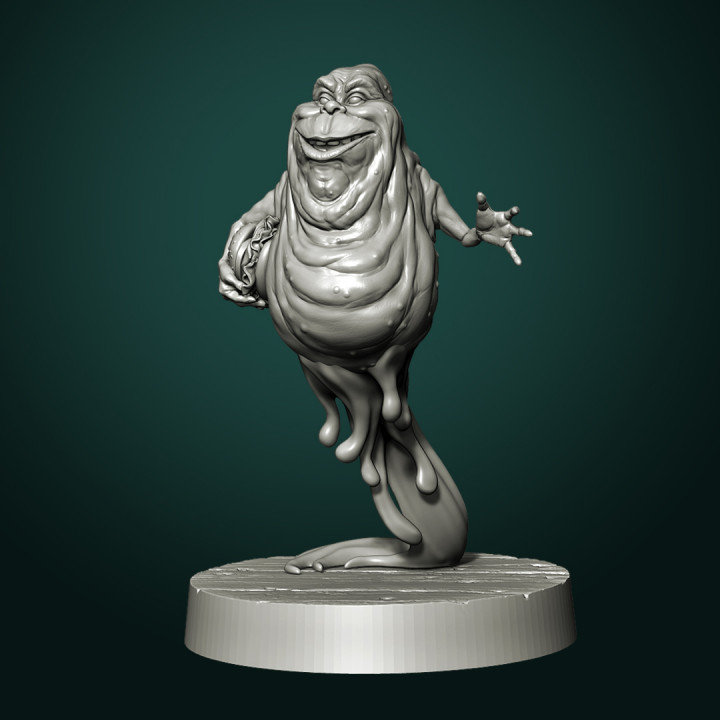 Slimer with hamburger pre-supported fanart image