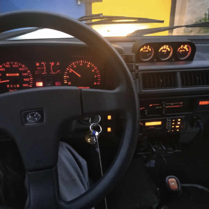 Subaru Justy MK1 tripple gauge pod image