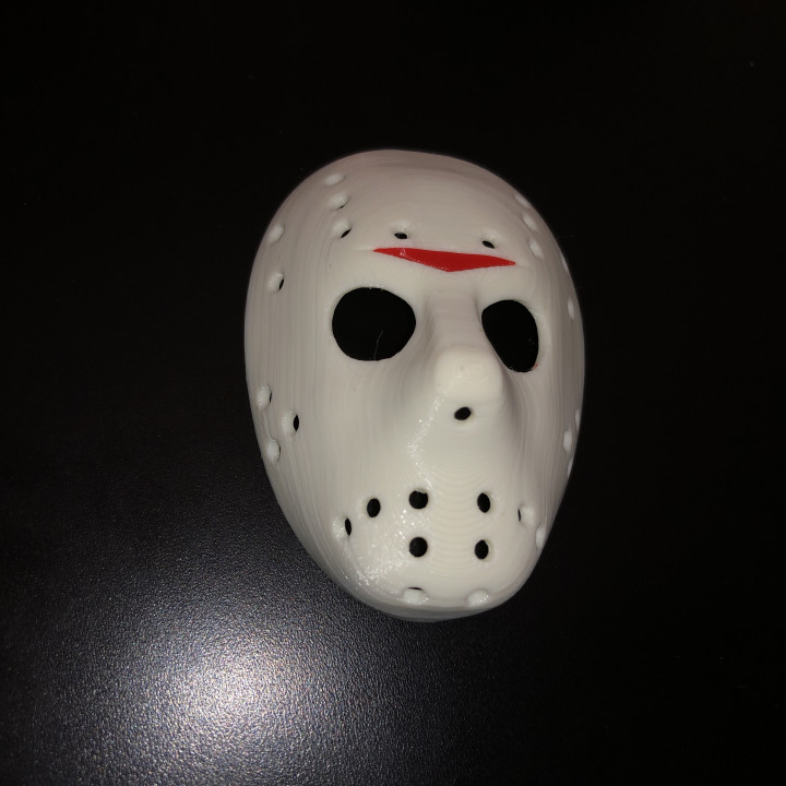 3D Printable Jason Voorhees Mask (Full Size) by Michael Jones