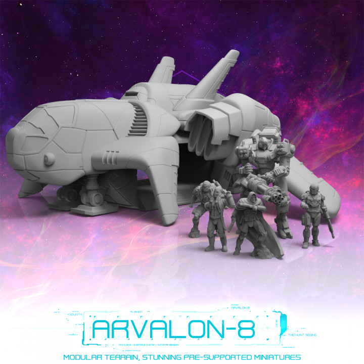 Arvalon-8 Cyphrons' Crew and the Charon Dropship image