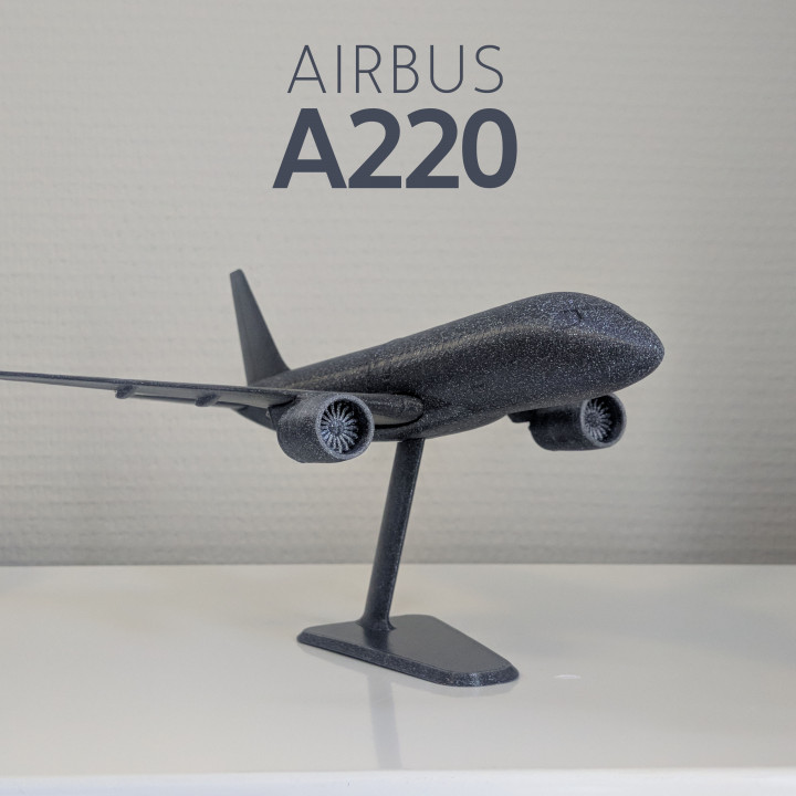 Airbus A220-100 - Modern Jet Airplane - 1:144 image