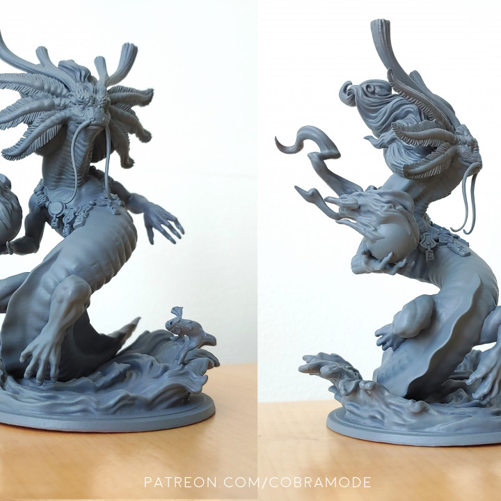 3D Printable Norinaga, Ryujin Axolotl Dragon (Pre-Supported) by