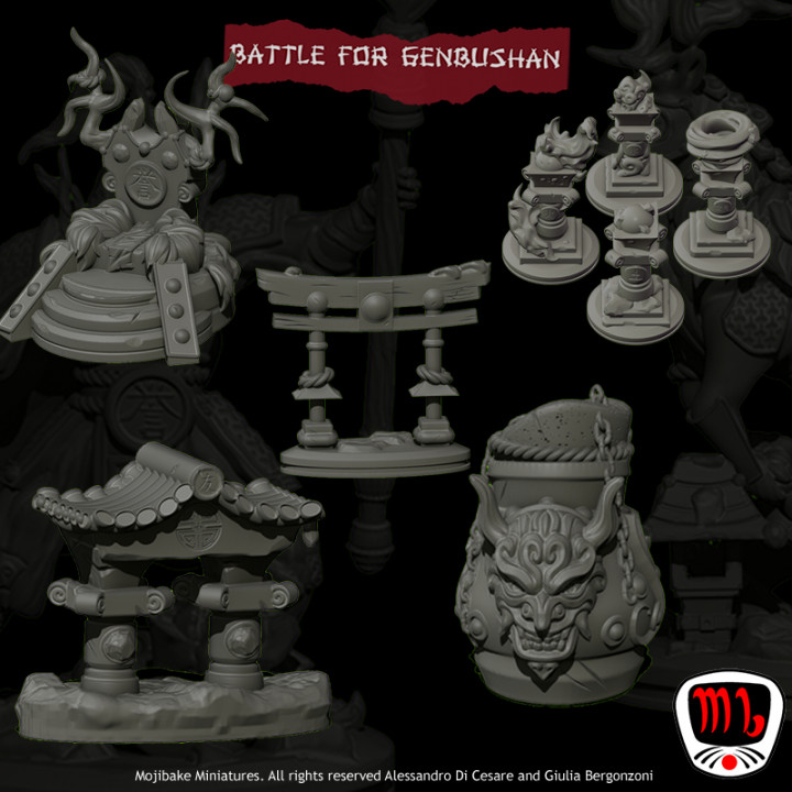 Battle for Genbushan Terrains & props ONLY image