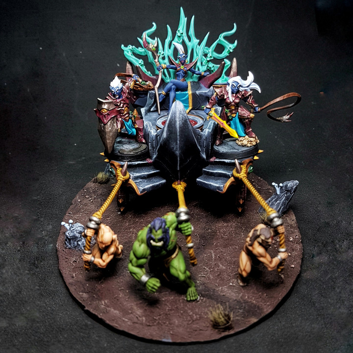 Soul-Harvester Altar & Modular Slaves - Ashen Alfar Inquisitors Terrain Piece image