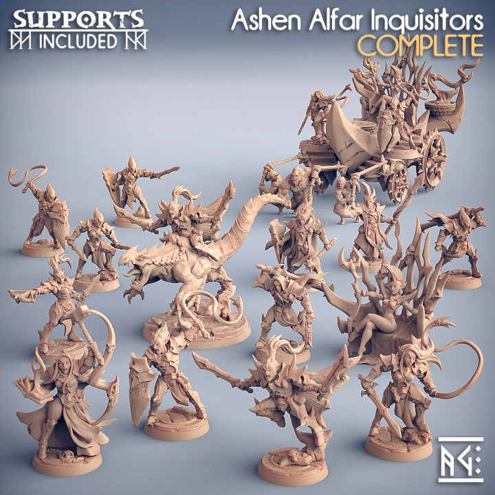 Ashen Alfar Inquisitors (Presupported) image