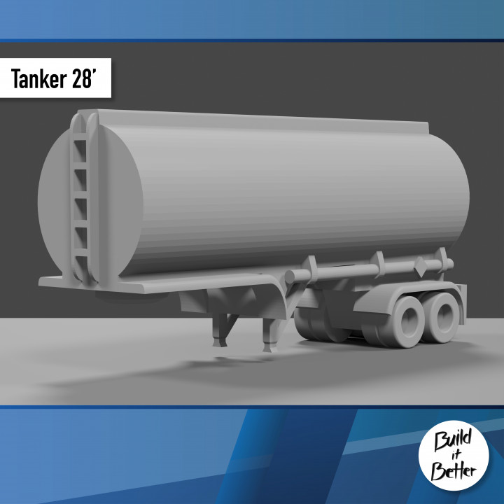 Tanker Semi Trailer 1/64 scale image