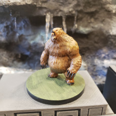 Picture of print of Grizzly Bear Miniature - pre-supported