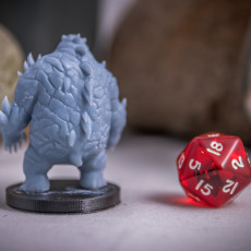 Picture of print of Magma Bear Miniature - pre-supported