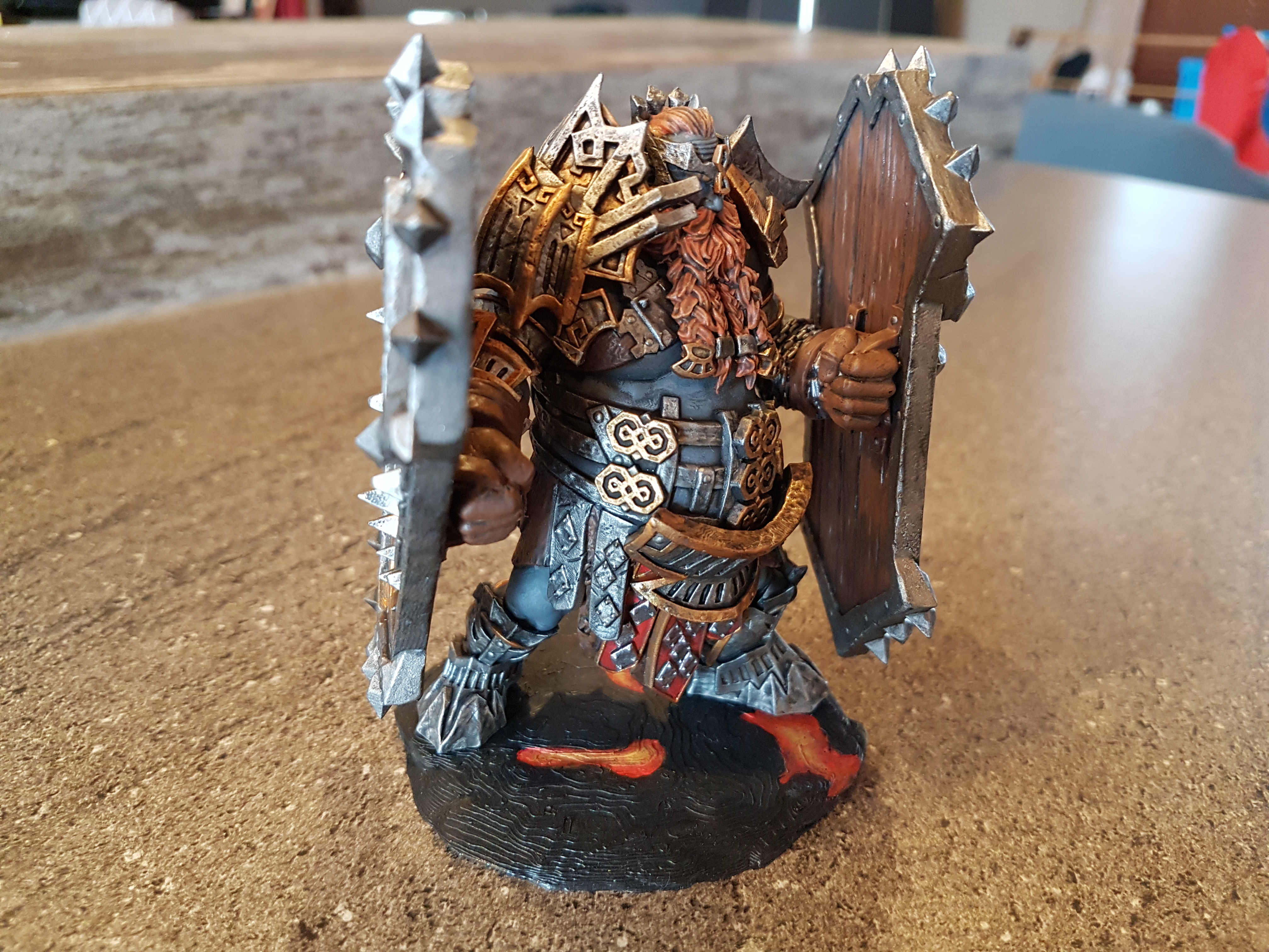 3D Printable Fire Giant Juggernaut by Archvillain Games