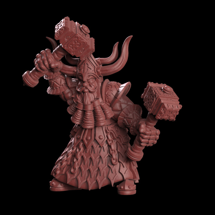 3D Printable Chaos dwarf by Crosslances