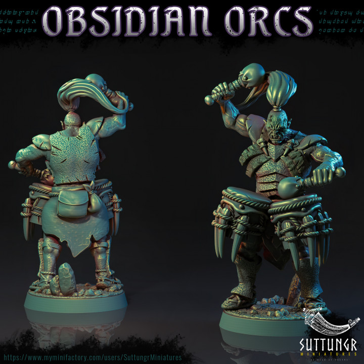 The Obsidian Orc Warband - Pre-Supported image