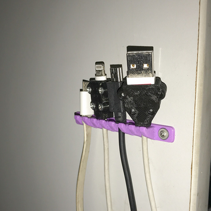 3D Printable Cable holder phone by TB3D