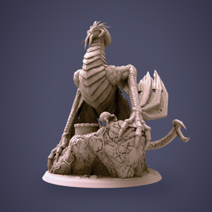 3d Printable Illithid Dragon By Clynche Art