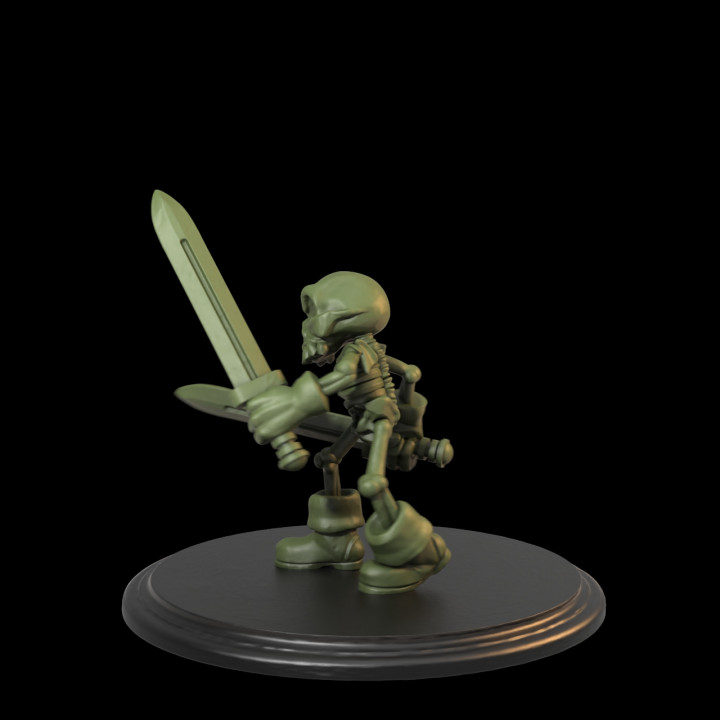 Cartoony Skeleton Pre-Supported image