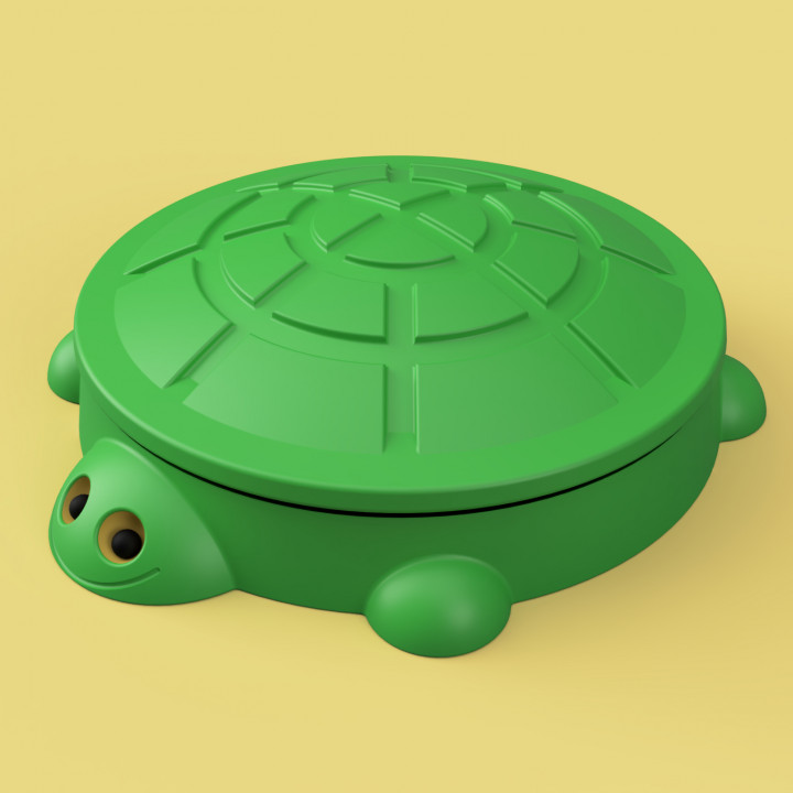 3D Printable Sandbox Turtle by Jacob Surovsky