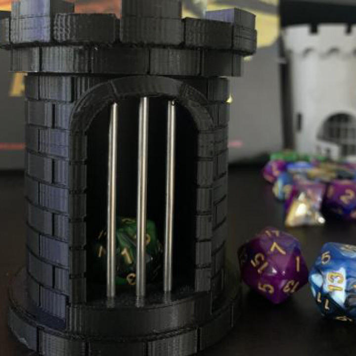 3D Printable D&D Dice Jail by Steve Strong
